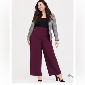 Torrid size 18r purple sailor pants